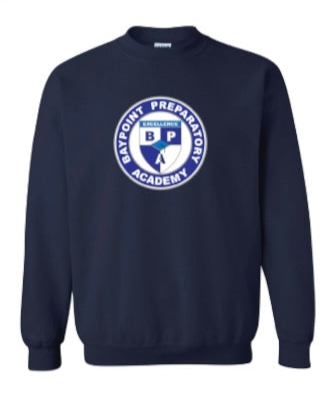Baypoint Prep Navy YOUTH Crewneck